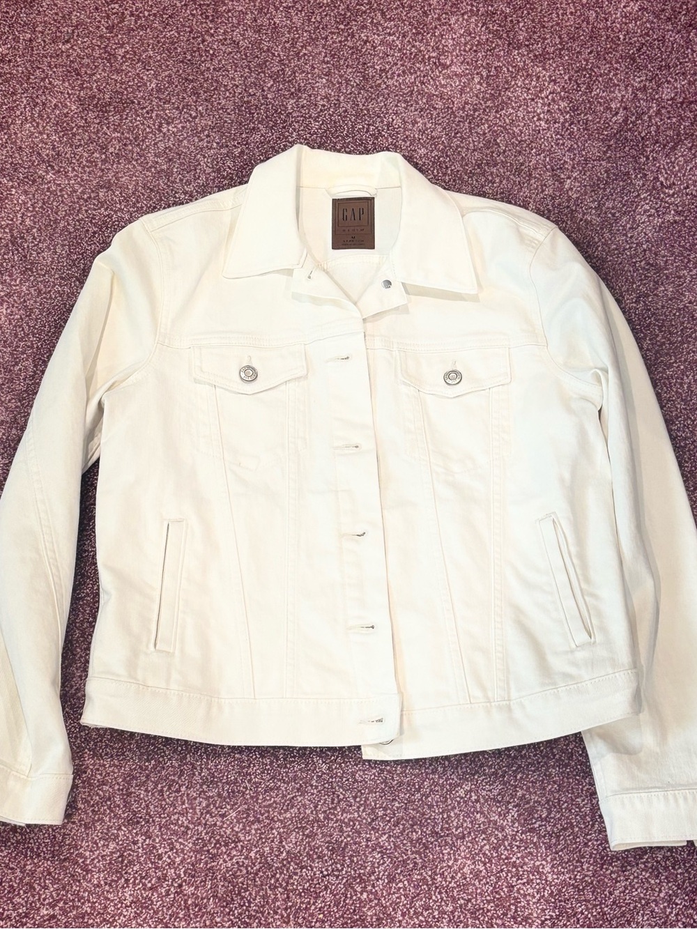 GAP Women's White Denim Jacket NWOT
